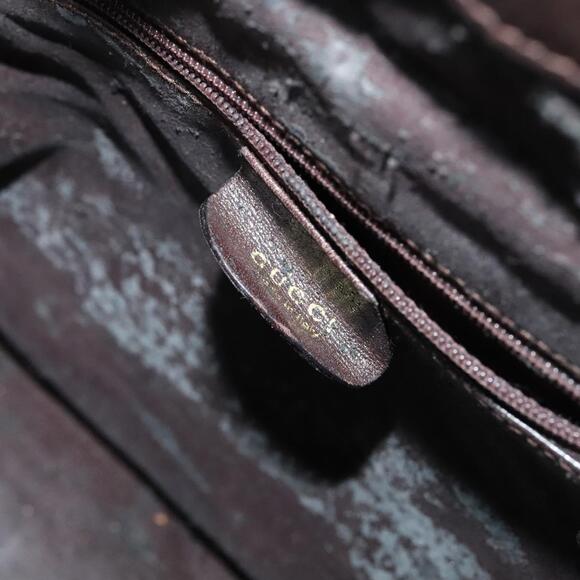 GUCCI Bamboo Hand Bag Leather Brown Gold 001 1705 001 1705 - Picture 14 of 16